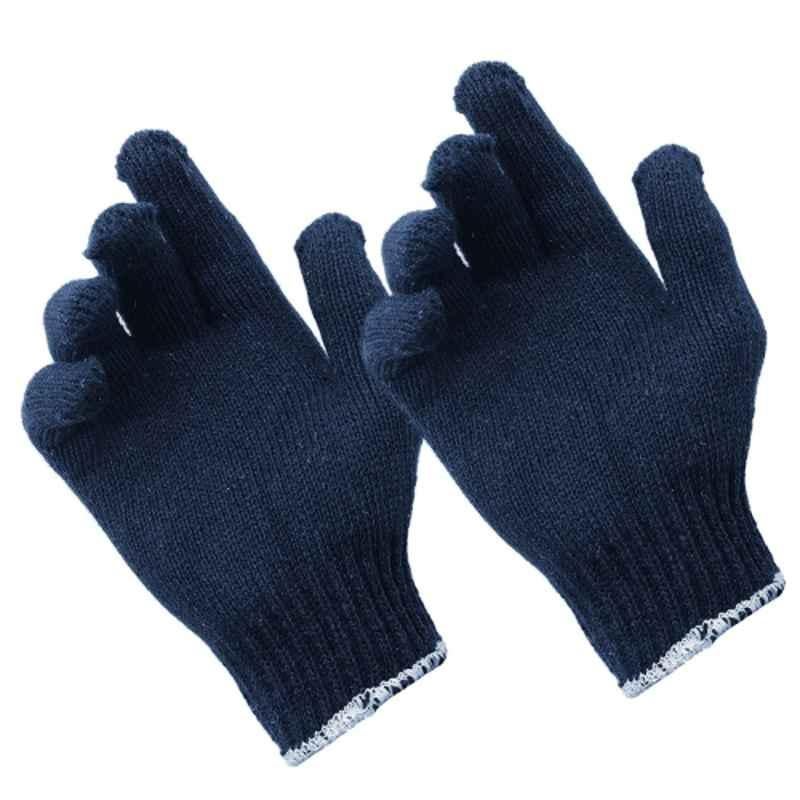 Cotton Safety Gloves - Color: Blue