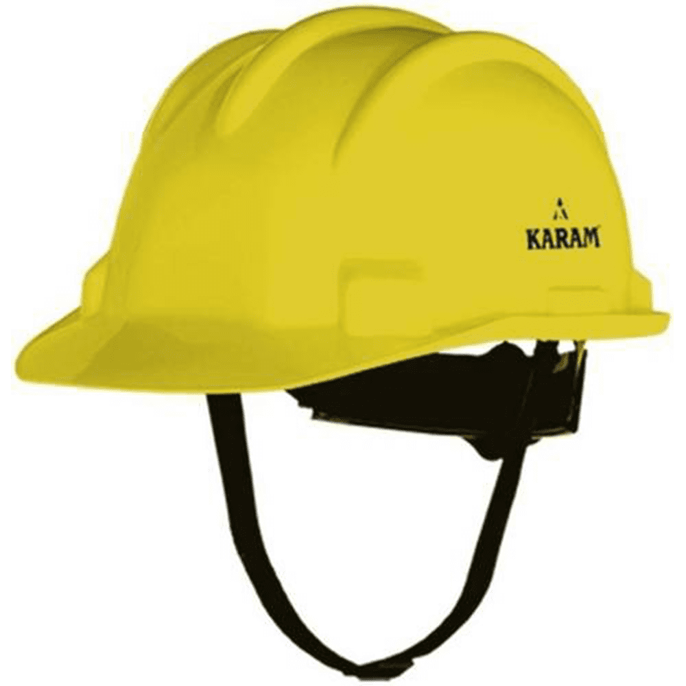 Karam Safety Helmet - Color: Yellow/White/Blus
