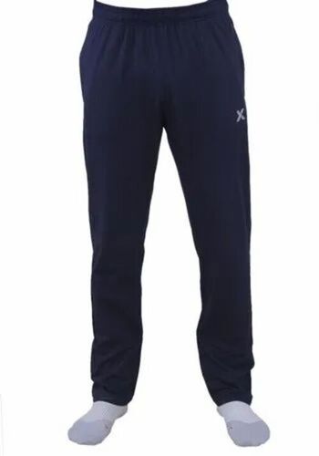 Men Navy Blue Track Pants