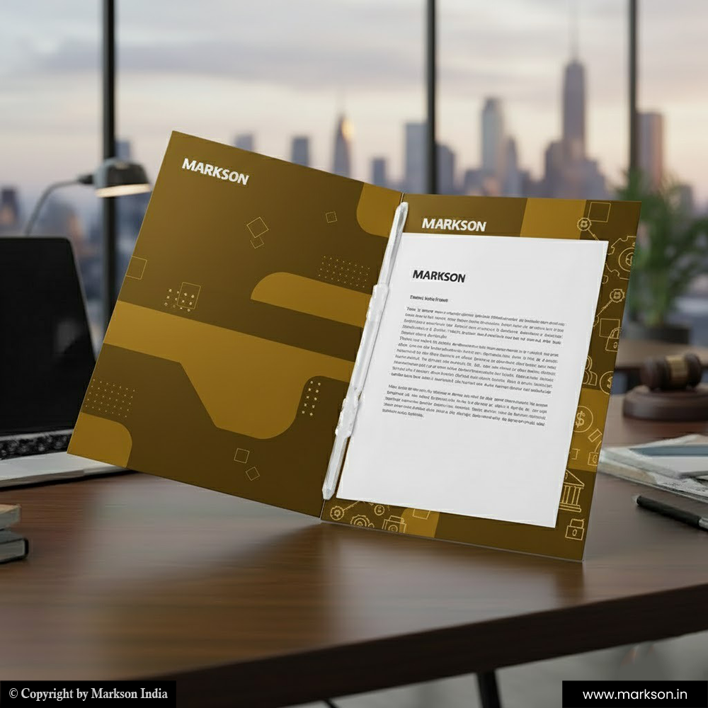 Office File Folders with Clip