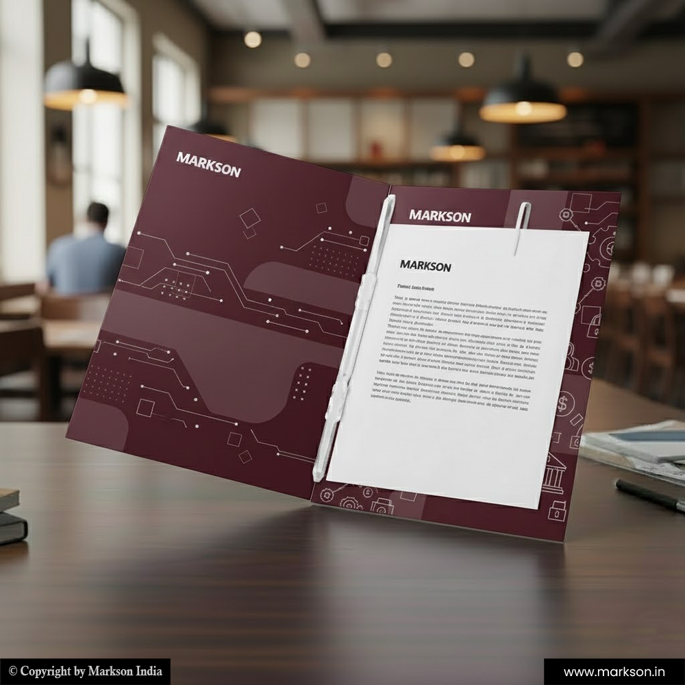 Paper File Folders with Clip