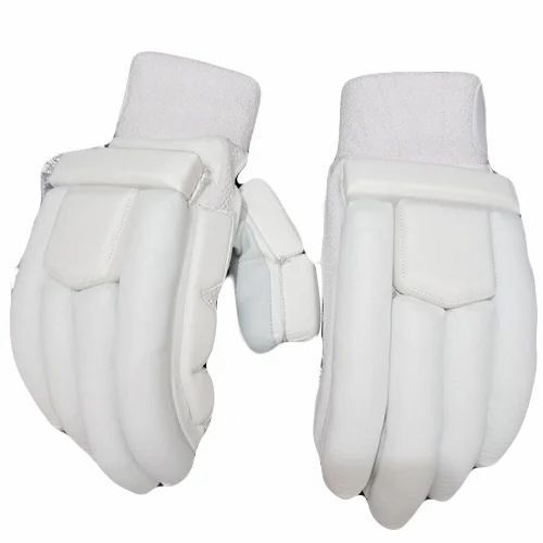 Plain Cricket White Gloves