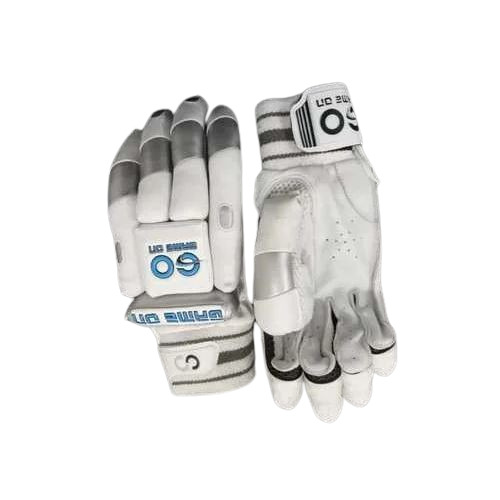 White And Grey Cricket Batting Gloves