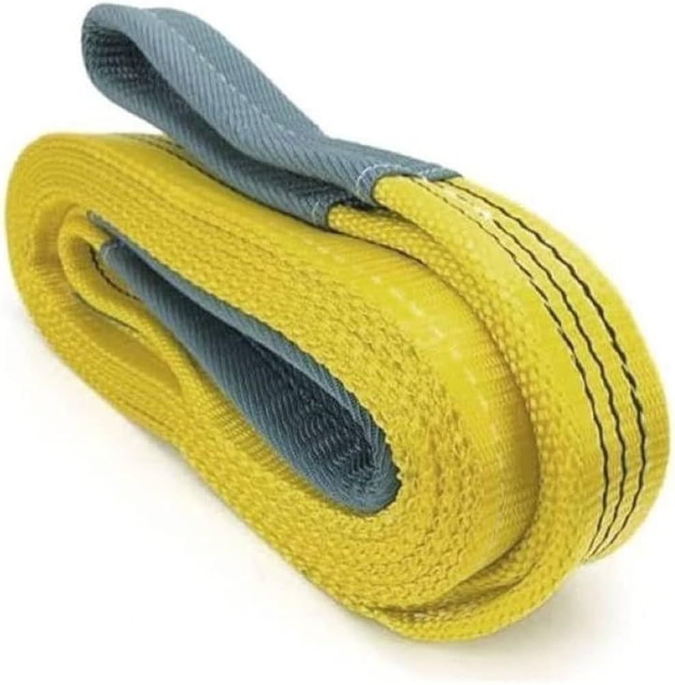 Yellow Polyester Webbing Slings in Obra Sonbhadra | Heavy Duty Lifting Sling Supplier