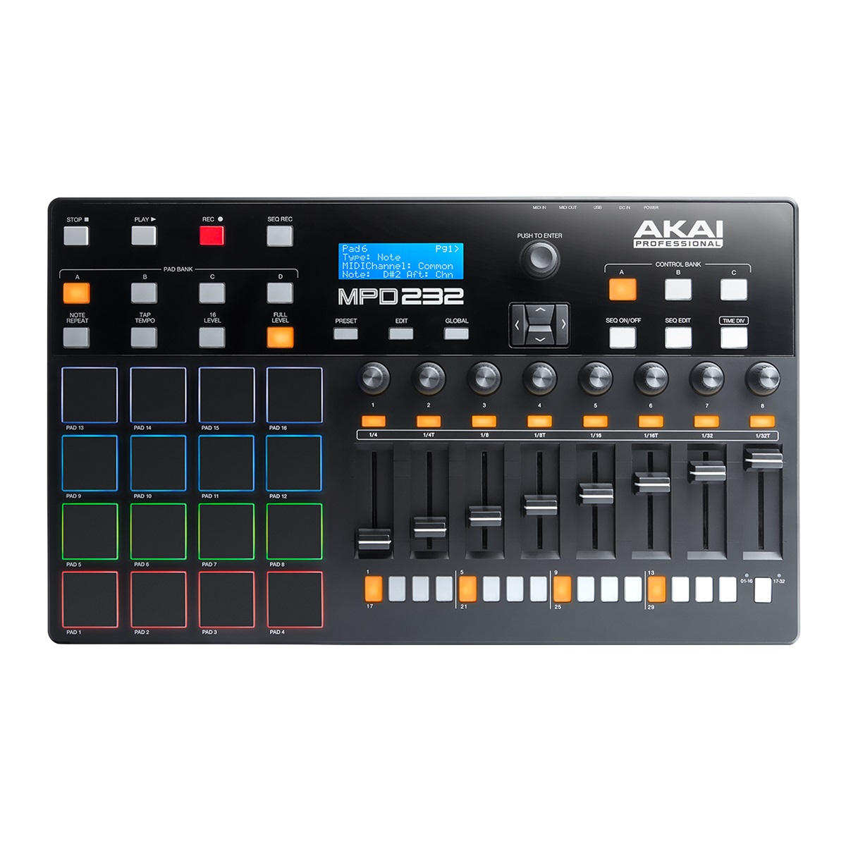 Akai Professional Mpd232 Usb Sound Controller And Sequencer