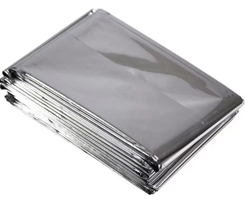 Heat Resistant Aluminium Fire Safety Blanket - Color: Silver