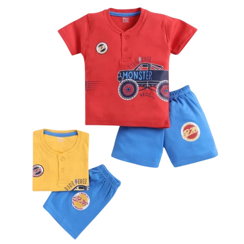 Kids Boys Multicolor Baba Suit