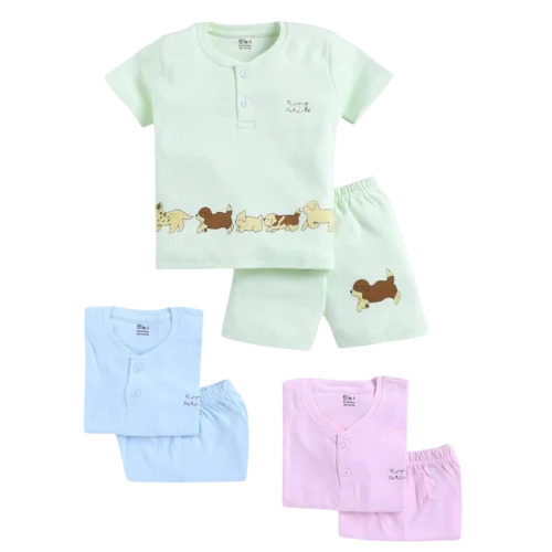 Kids Boys Printed Baba Suit