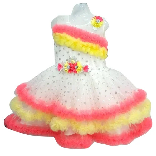 Kids Cotton Embroidered Frock