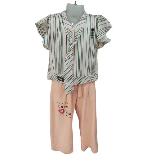 Kids Girl Printed Top Plazzo Set