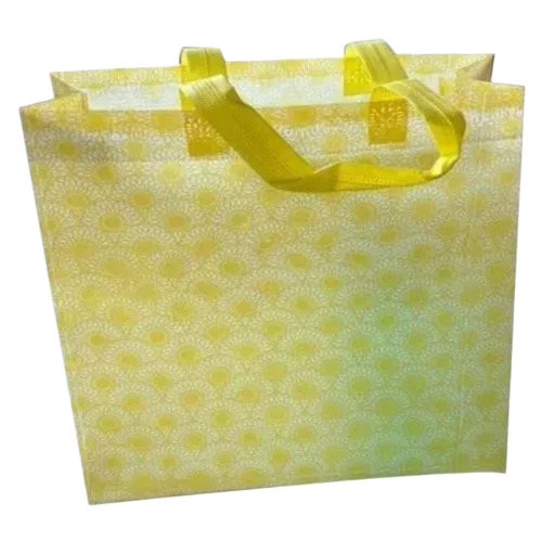 Yellow Printed Non Woven Bags
