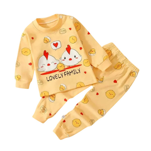 Kids Printed Sweatshirts Bottom Set
