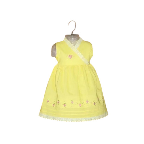 Yellow Baby Frock - Age Group: 1-3 Years