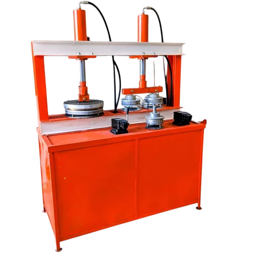 Automatic Disposable Paper Plate Making Machine - Mild Steel, Red, 2000 Pcs/hr | Human Machine Interface, Single Phase, 240V Electric