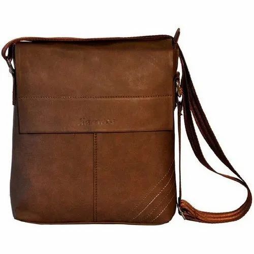 Brown Men Sling Bag