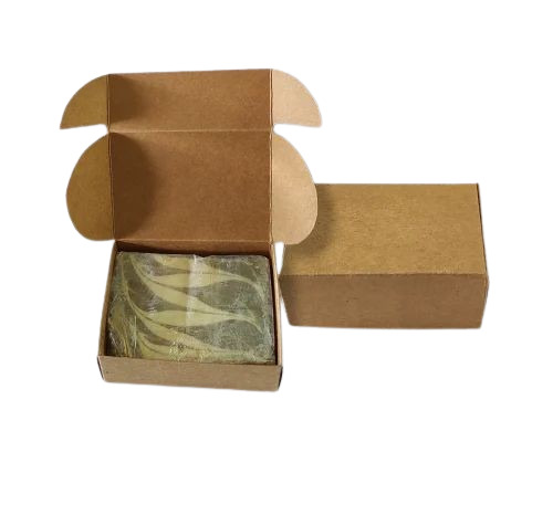 Brown Paperboard Soap Packing Box