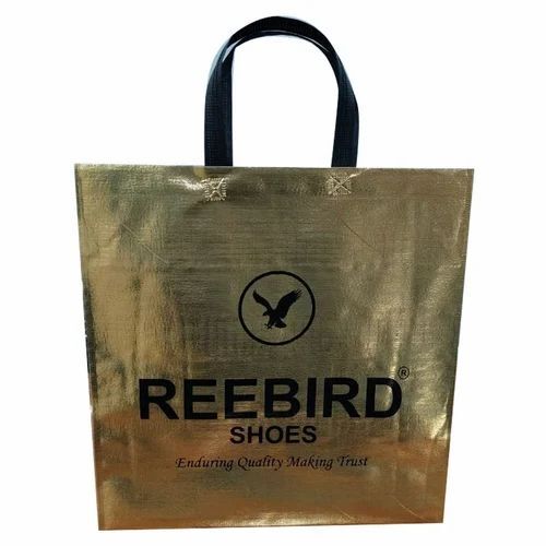 Golden Color Loop Handle Non Woven Bag