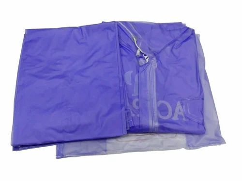 Men Blue Pvc Raincoat Set