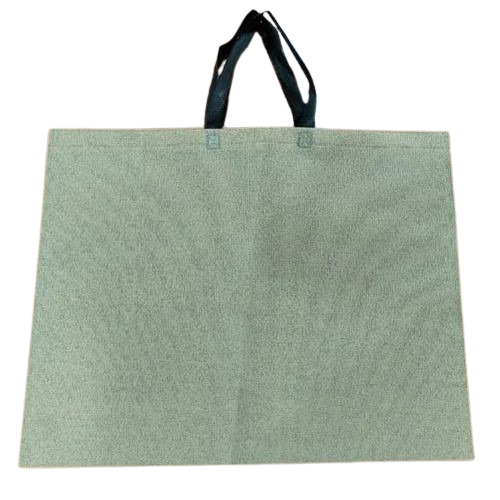 Off White Plain Loop Handle Shopping Non Woven Bag