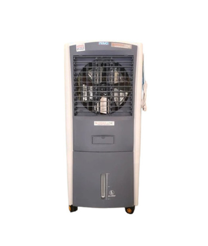 Plastic Tower Air Cooler - Fiber Material 70L Tank White Grey 40ft Air Delivery | Manual Cleaning Floor Standing Castor Wheels