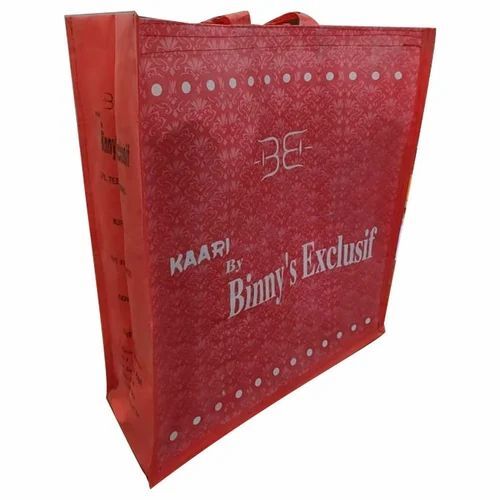 Red Loop Handle Non Woven Bag