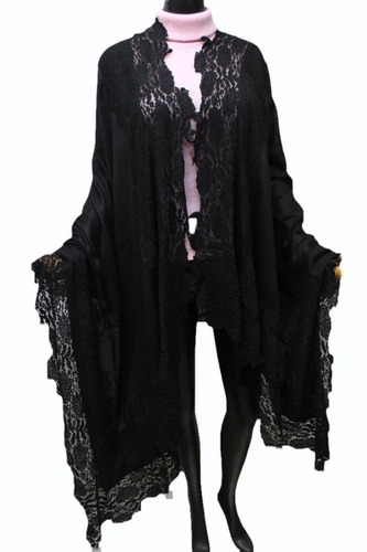 Womens Black Silk Pashmina Plain Lace Shawls