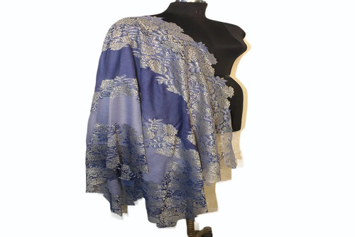 Wool Double Color French Lace Shawls