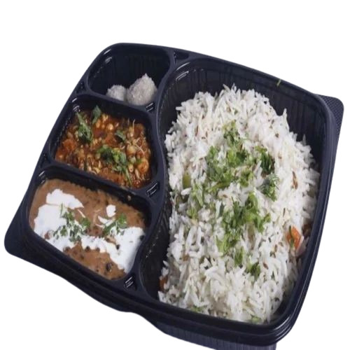 4 Compartment Plastic Meal Tray