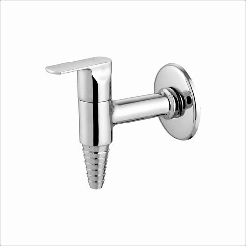 Brass Cp Nozzle Cock Heavy Bib Cock - Brass & Stainless Steel, Standard Size, Silver | Stylist, Durable, Glossy Finish