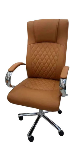 Brown Leather High Back Boss Office Chair