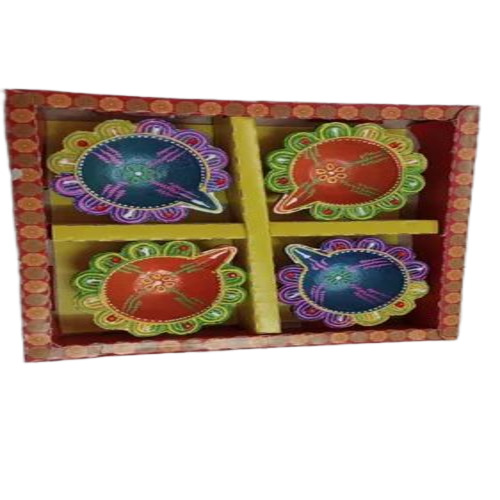 Festival Clay Diya Set