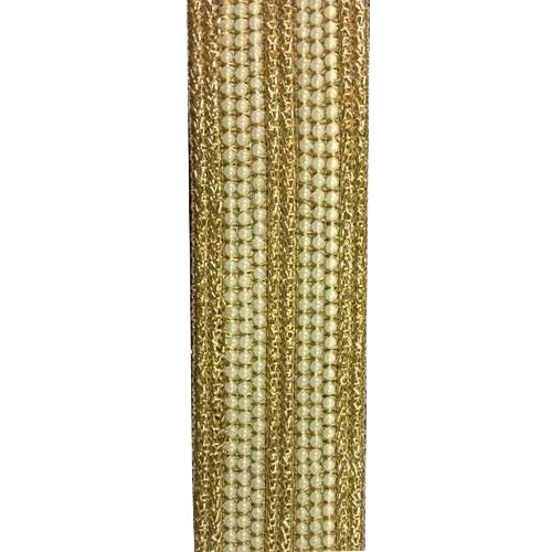Metallic Golden Zari Designer Lace