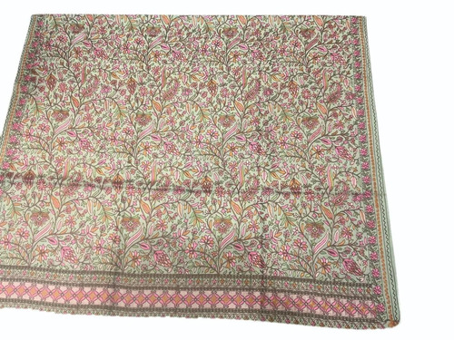 Pashmina Embroidered Printed Shawl - Color: Multicolor