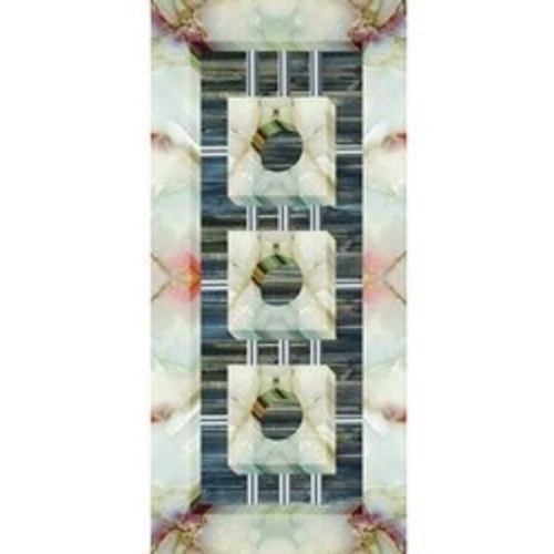 Pine Wood Floral Print Door