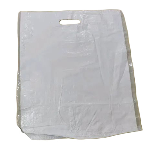 White D Cut Non Woven Bag