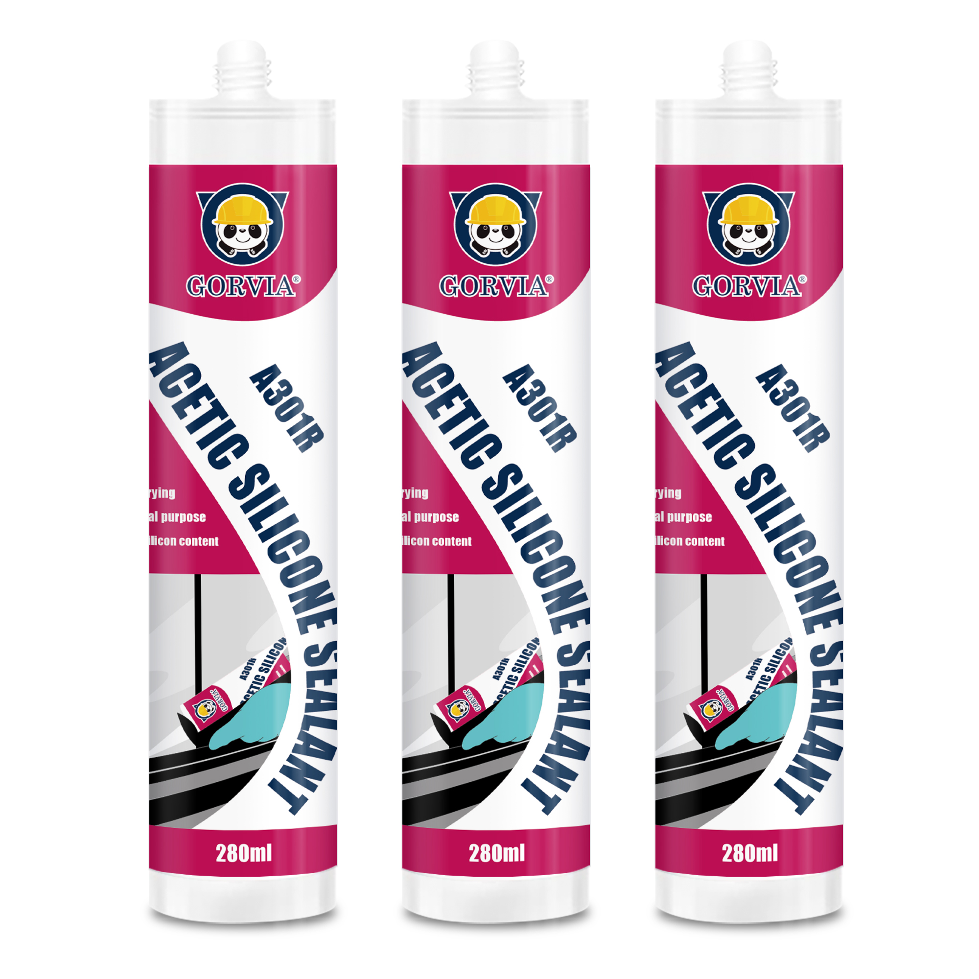 Acetic Silicone Sealant - Application: Gorvia A301R Is A Moisture Curing