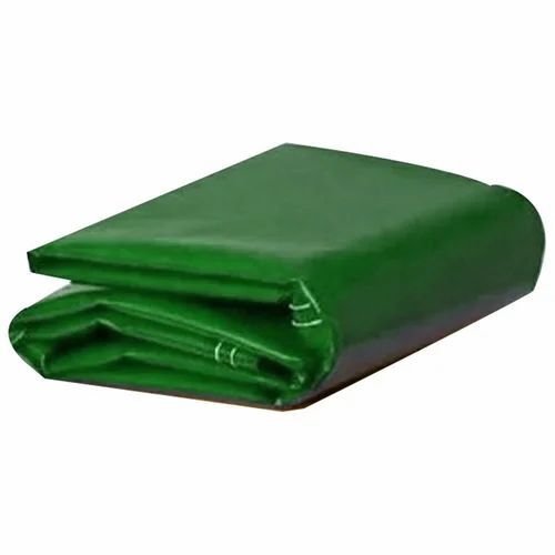 Green Color Nylon Tarpaulin - 24x18 Feet, Durable Waterproof Uv Resistant | Customized Design, Matt Finish