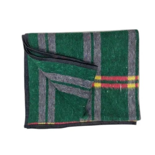 Green Fancy Shoddy Blanket