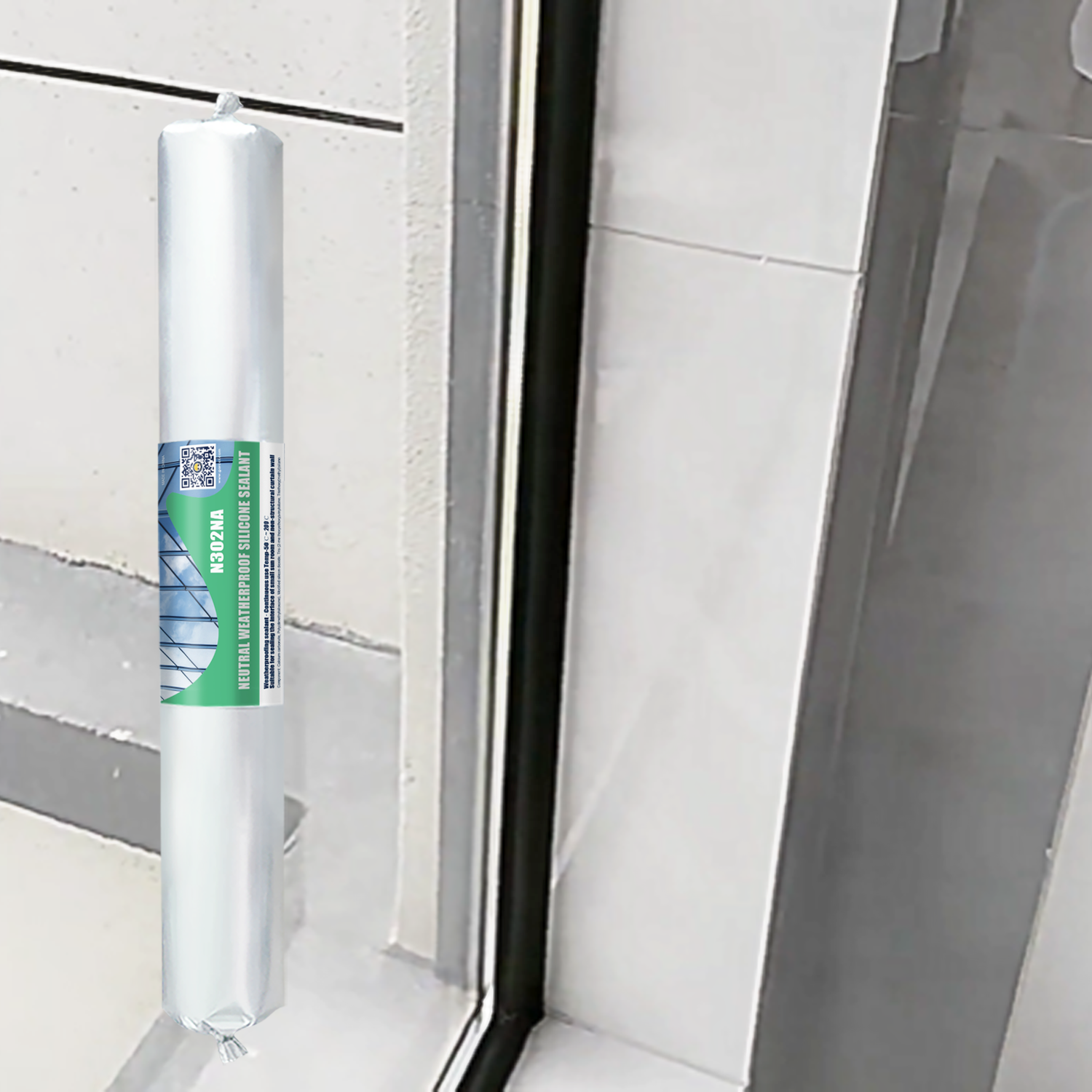 Neutral Weatherproof Silicone Sealant - Color: Black