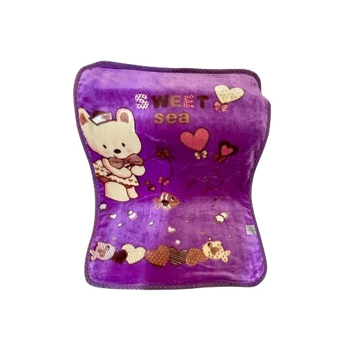 Purple Printed Baby Blanket
