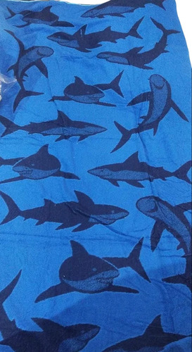 Shark Cotton Jacquard Velour Beach Terry Towels