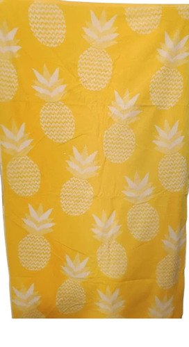 Yellow Cotton Jacquard Velour Beach Terry Towels