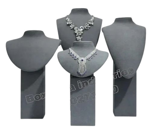Grey Color Jewellery Necklace Display Stand