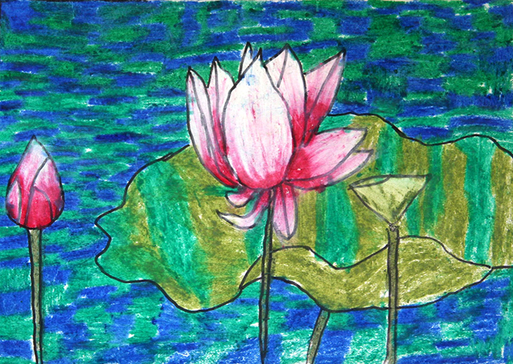 Lotus Hand Paintings - Color: Multi Color