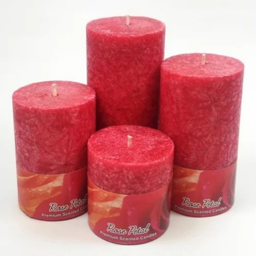 Rose Petal Candles