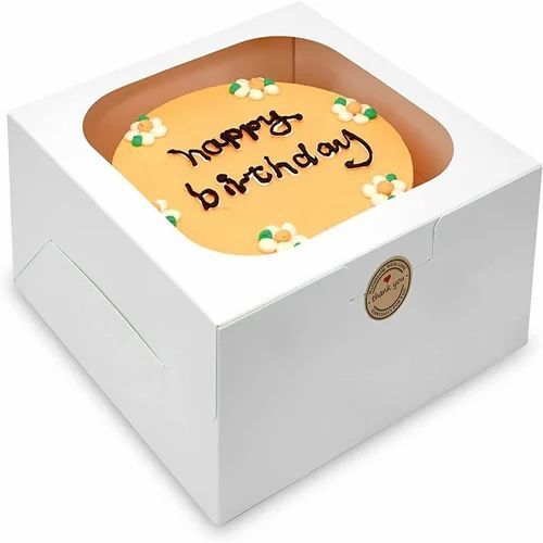 White Cake Box