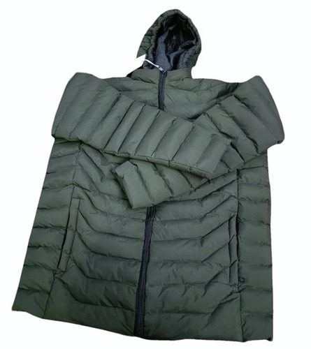 180 Gsm Dark Gray Puffer Winter Jacket