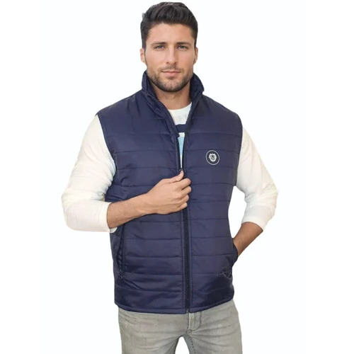 190 Gsm Blue Puffer Winter Jacket