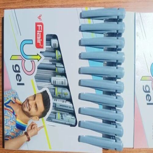 Black Gel Pen - Plastic Body, Standard Size, Black Ink, 0.6 mm Nib, Rubber Grip, Smooth Writing, No Leakage