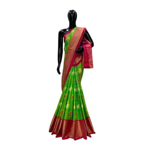 Green Pochampally Silk Saree